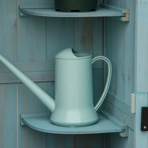 Dulap pentru unelte de grădină cu rafturi 77 x 54,2 x 179 cm | albastru + verde č.3