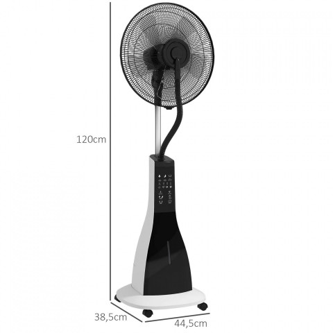Ventilator cu apă 90W 120 cm | negru č.3