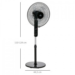 Ventilator cu înălțime reglabilă 110-124 cm | negru č.2