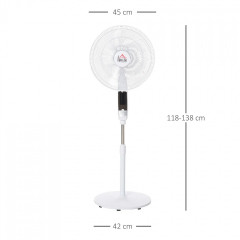 Ventilator cu temporizator 138 cm | alb č.2