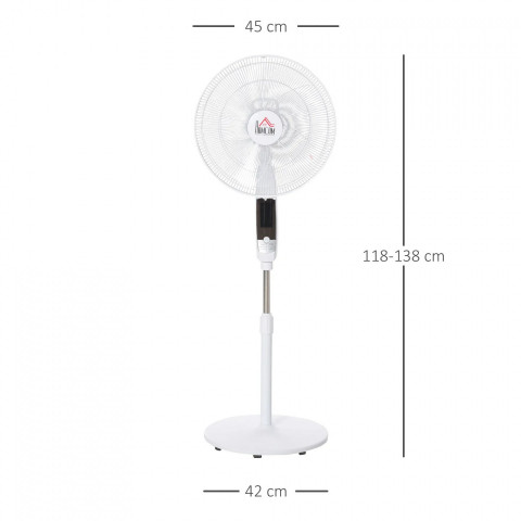 Ventilator cu temporizator 138 cm | alb č.2
