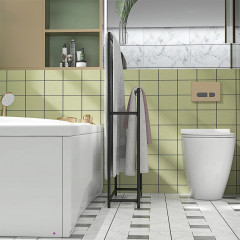 Suport pentru prosoape cu 2 brațe 66 x 20 x 110 cm | negru č.2