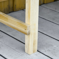 Jardinieră din lemn cu sistem de irigare 122,5 x 91 x 81 cm | culoare naturală č.3
