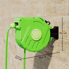 Tambur automat pentru furtun 15 m | verde č.2