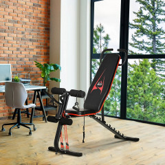 Bancă de exerciții reglabilă 145 x 49 x 57-127 cm | negru č.1