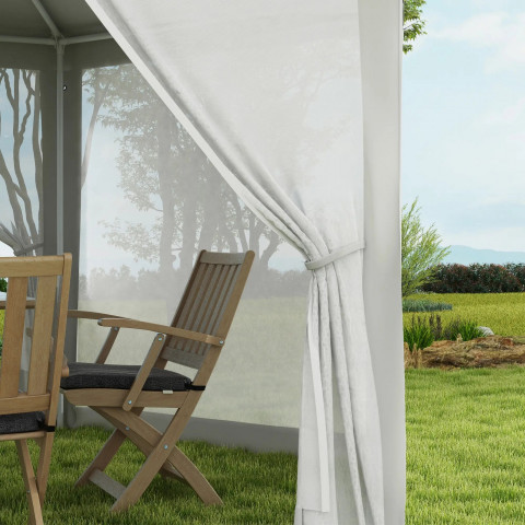 Pavilion de grădină cu plasă anti-insecte | crem č.3