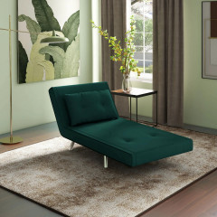 Fotoliu extensibil 77x88x83 cm | verde închis č.1