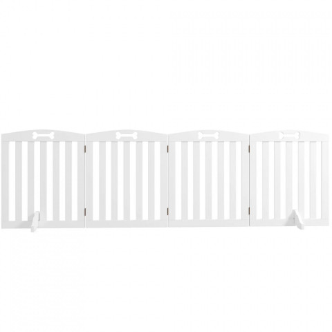 Barieră pentru câini 207,5 × 30 × 61 cm | albă č.6