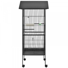 Colivie metalica, cu roti, pentru păsări 66 x 66 x 155 cm č.3