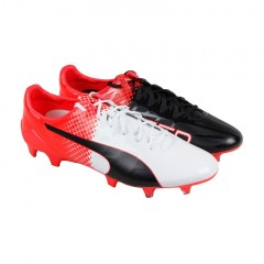 Ghete de fotbal Puma evoSPEED SL-S II FG 10380701 | Black - Whitte - Red | mărimea 42,5 (US 9,5 / UK 8,5) č.1