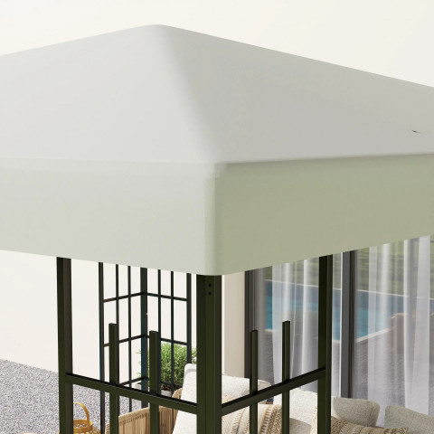 Acoperiș de schimb pentru pavilion de grădină, 3 x 3 m | gri deschis č.4