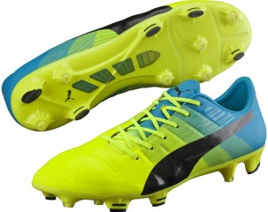 Ghete de fotbal Puma evoPOWER 1.3 FG 10352401 | Yellow | mărimea 40,5 (US 8 / UK 7) č.1