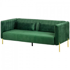 Canapea tapițată cu cotiere 200 x 88 x 76 cm | verde č.2