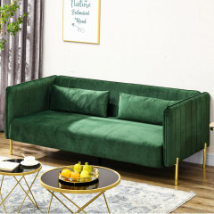 Canapea tapițată cu cotiere 200 x 88 x 76 cm | verde č.1