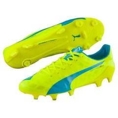 Ghete de fotbal Puma evoSPEED SL FG 10323505 | Yellow | mărimea 47 (US 13 / UK 12) č.1