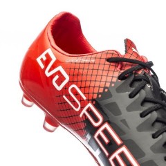 Ghete de fotbal Puma evoSPEED SL-S II AG 10380601 | Whitte - Black - Red blast | mărimea 46 (US 12 / UK 11) č.2