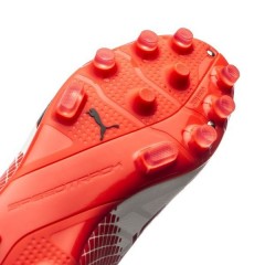 Ghete de fotbal Puma evoSPEED SL-S II AG 10380601 | Whitte - Black - Red blast | mărimea 45 (US 11,5 / UK 10,5) č.3