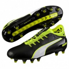 Ghete de fotbal Puma evoTOUCH 2 FG 10369301 | Black | mărimea 40,5 (US 8 / UK 7) č.1