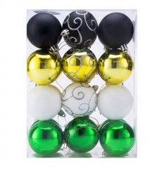 Set de globuri de Crăciun – 24 bucăți | multicolor č.1