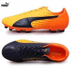 Ghete de fotbal Puma evoSPEED 17 SL-S AG 10401203 | Orange - Blue | mărimea 42 (US 9 / UK 8)