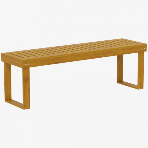 Bancă pentru 2 persoane, 132 x 34 x 43 cm | teak č.5