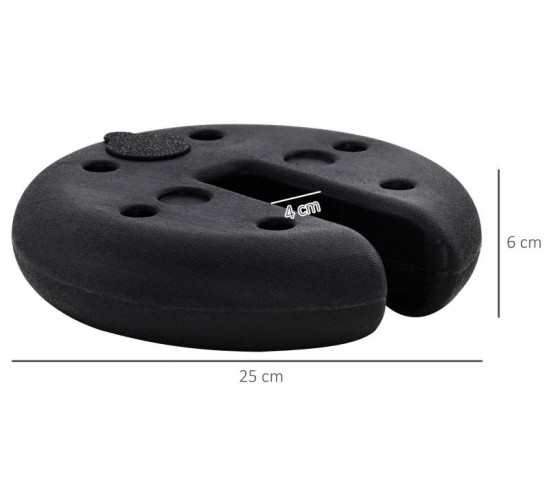 Greutăți pentru foișor | negru č.4