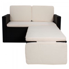 Set mobilier de gradina, poliratan Relax Comfort | negru č.2