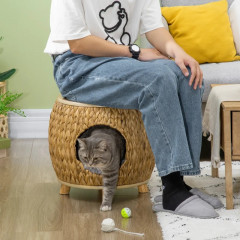 Culcuș pentru pisici | maro deschis+culoare naturală+gri č.2