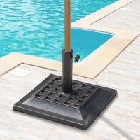 Suport pătrat pentru umbrelă | bronz č.1