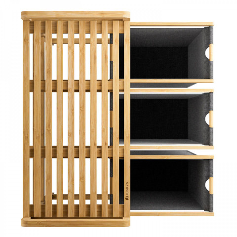 Coș pentru rufe cu 3 compartimente 81 x 40 x 78 cm | antracit č.6