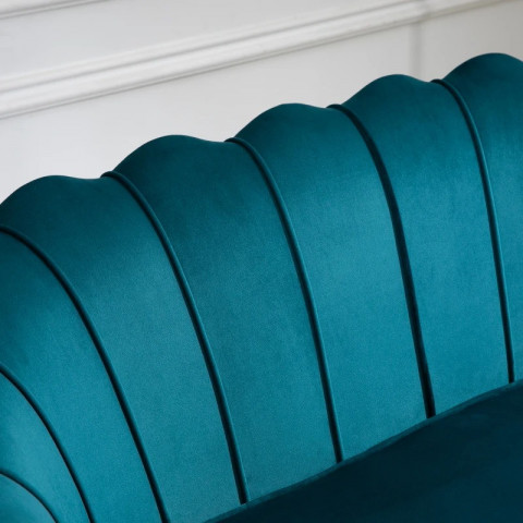 Čalouněná pohovka 130 x 77 x 77 cm | petrolejová č.5