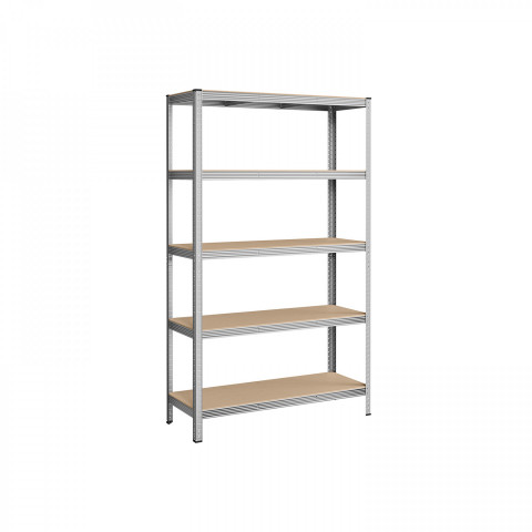 Raft reglabil cu 5 niveluri 60 × 120 × 200 cm | argintiu č.6