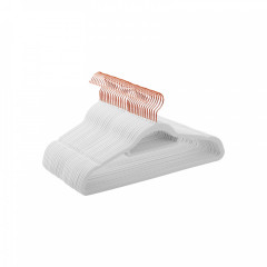 Umerașe cu catifea set 30 bucăți | alb Umerașe cu catifea set 30 bucăți | alb