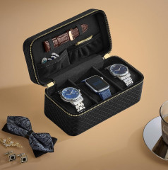Box pentru ceasuri cu 3 sloturi | negru č.1