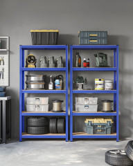 Raft reglabil cu 5 niveluri 40 × 90 × 180 cm | albastru č.2