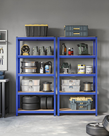 Raft reglabil cu 5 niveluri 40 × 90 × 180 cm | albastru č.2