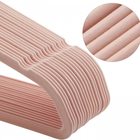 Umerașe cu catifea set 50 bucăți | roz č.3