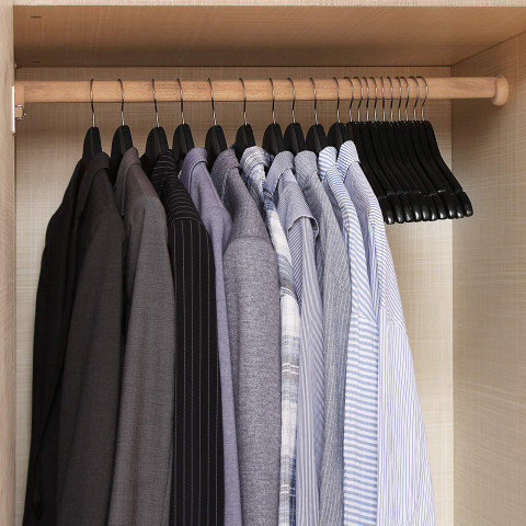 Umerașe din lemn set 10 bucăți | negre č.2