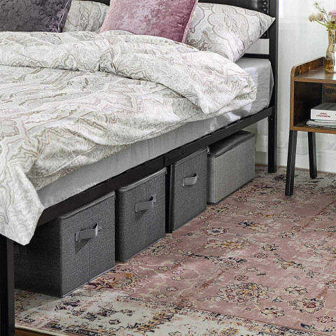 Set cutii de depozitare cu capace | gri č.2