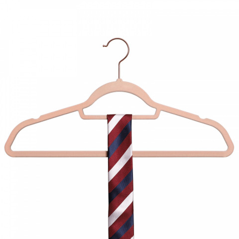 Umerașe din plastic cu catifea set 50 bucăți | roz č.6