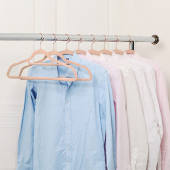 Umerașe din plastic cu catifea set 50 bucăți | roz č.2