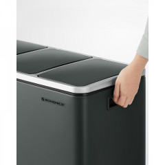 Kuchyňský odpadkový koš 3x18 l | antracit č.3