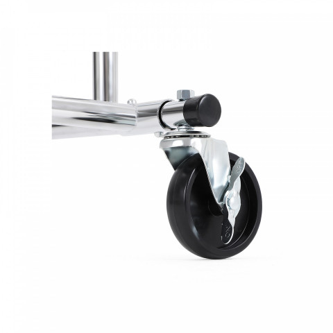 Suport mobil pentru haine 129–169 cm | crom č.5