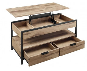 Výškově nastavitelný konferenční stolek | velbloudí hnědá č.3