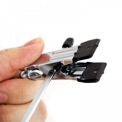 Umerașe metalice pentru pantaloni set 20 bucăți | argintiu-negru č.5