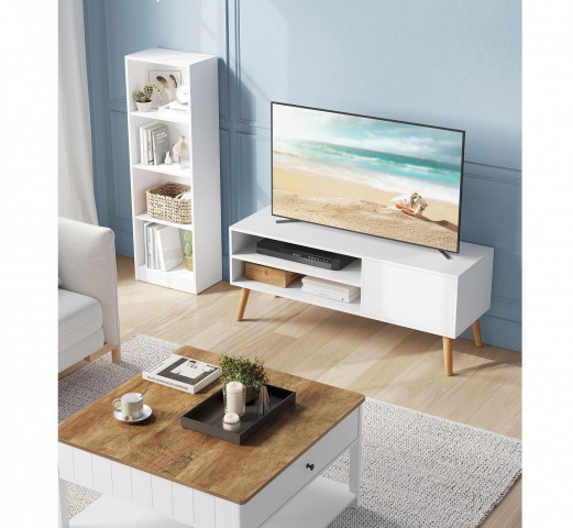Nízký TV stolek 40 x 120 x 49 cm | bílý č.2