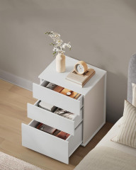 Noptieră cu 3 sertare 35 x 45 x 58,7 cm | alb + bej cappuccino č.3
