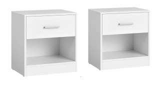 Set de 2 noptiere | alb č.1