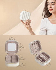 Cutie de voiaj pentru bijuterii | alb č.3