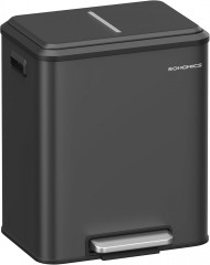 Kuchyňský odpadkový koš 2x15 l | černý č.3